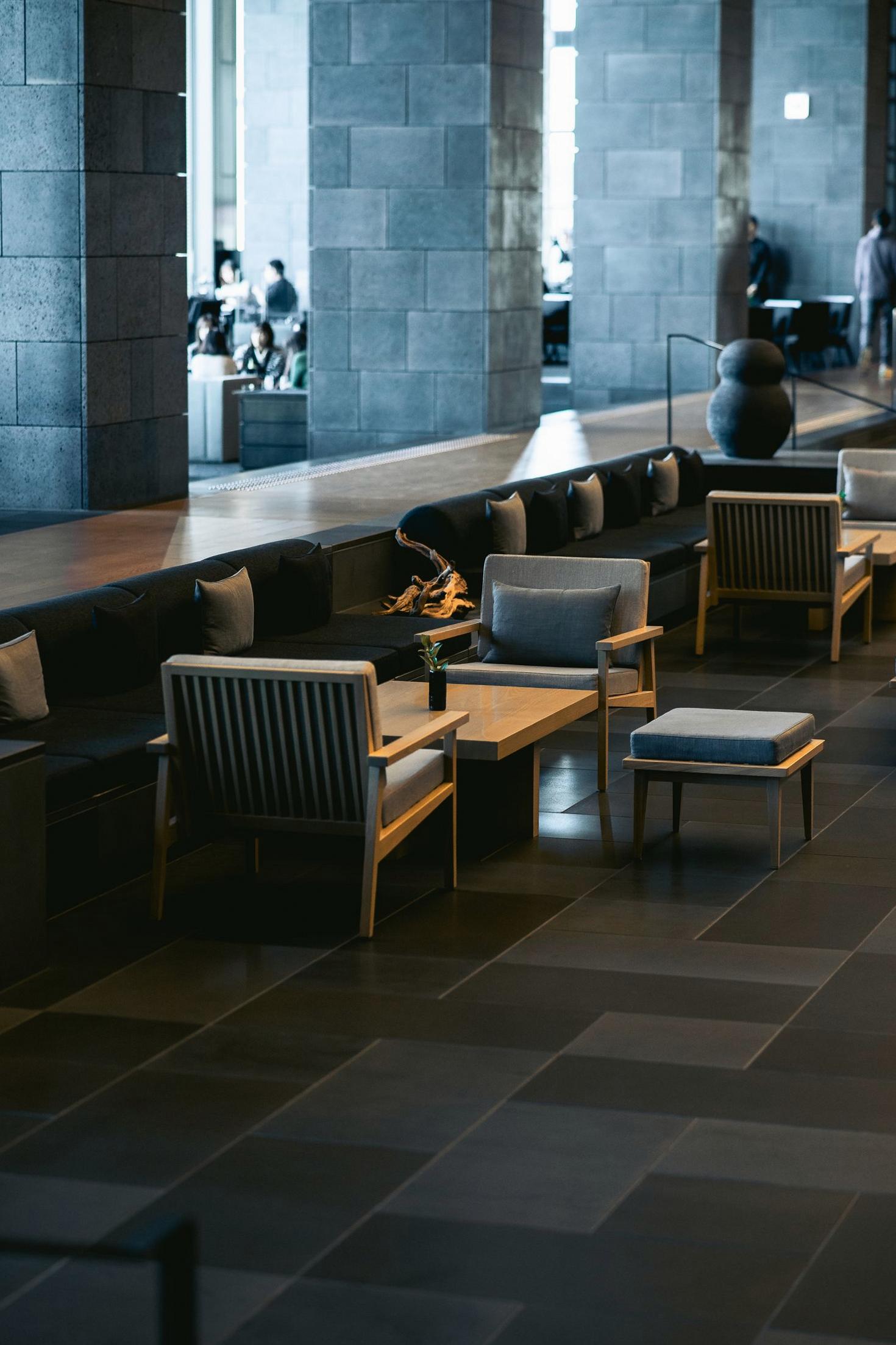 Luxurious lounge area